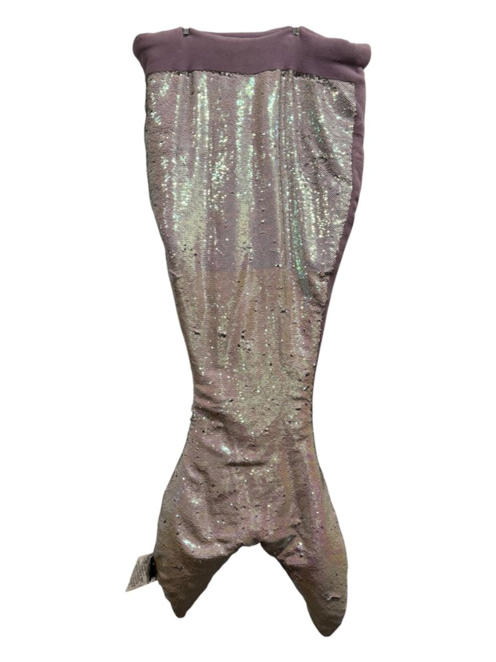 Cynthia Rowley Iridescent Sequin Mermaid Tail Blanket Snuggle Sack Purple VGUC
